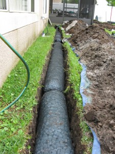 NDS EZ Drain Pre-constructed French Drain Installation Pre-constructed French Drain